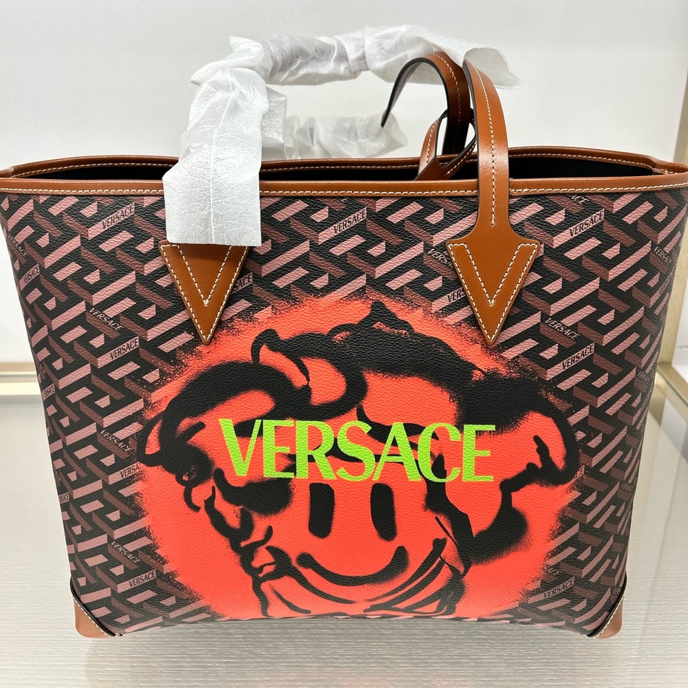 Versace Medusa smiley tote bag